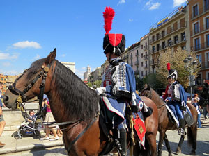 VIII Festa Reviu els Setges Napole&ograve;nics de Girona. Desfilada pels carrers del Barri Vell