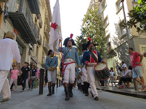 VIII Festa Reviu els Setges Napole&ograve;nics de Girona. Desfilada pels carrers del Barri Vell