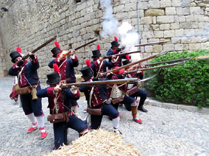 VIII Festa Reviu els Setges Napole&ograve;nics de Girona. Escena 2. Portal de Sant Crist&ograve;fol