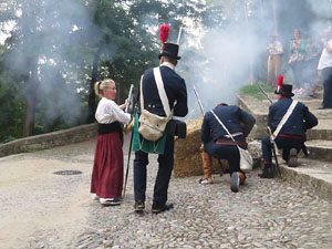 VIII Festa Reviu els Setges Napole&ograve;nics de Girona. Escena 2. Portal de Sant Crist&ograve;fol