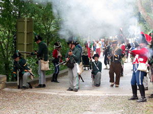 VIII Festa Reviu els Setges Napole&ograve;nics de Girona. Escena 2. Portal de Sant Crist&ograve;fol