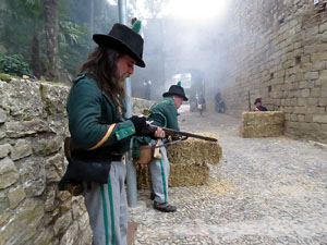 VIII Festa Reviu els Setges Napole&ograve;nics de Girona. Escena 2. Portal de Sant Crist&ograve;fol
