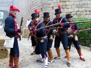 VIII Festa Reviu els Setges Napole&ograve;nics de Girona. Escena 2. Portal de Sant Crist&ograve;fol