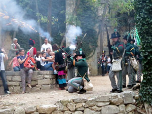 VIII Festa Reviu els Setges Napole&ograve;nics de Girona. Escena 4. Jardins dels Alemanys