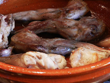 El conill rostint-se