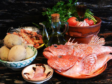 Ingredients del suquet d'escórpora
