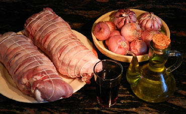 Ingredients. Espatlla de xai