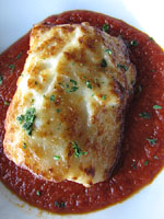 Bacallà amb musselina d'all