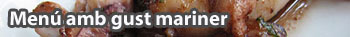 Menú amb gust mariner