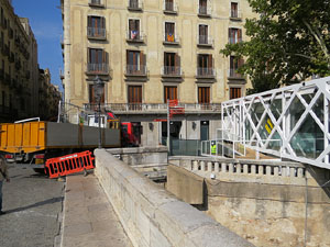 Desmuntatge de l'espai gastron&ograve;mic El Vol