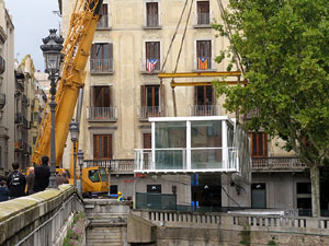 Desmuntatge de l'espai gastron&ograve;mic El Vol