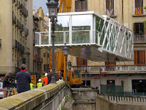 Desmuntatge de l'espai gastron&ograve;mic El Vol