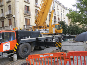 Desmuntatge de l'espai gastron&ograve;mic El Vol