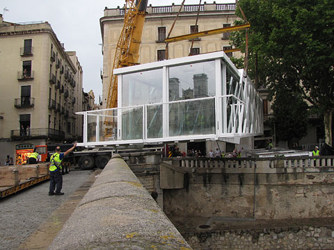 Muntatge de l'espai gastron&ograve;mic El Vol