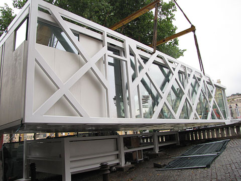 Muntatge de l'espai gastron&ograve;mic El Vol