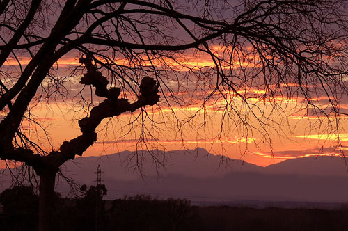 Posta de sol a Campllong