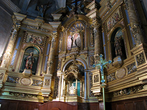 Retaule de l'altar major de l'església parroquial de Sant Feliu