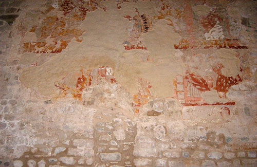 Mural de Santa Maria de Cervià. Paret nord del transsepte