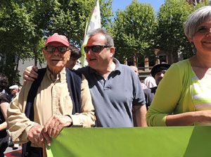 Manifestaci&oacute; de l'1 de maig pels carrers de Girona