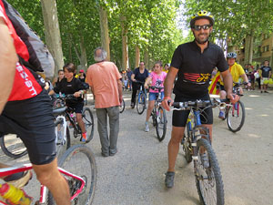 Jornades Catalunya, llibertat i dignitat. Macroestelada pels carrers de Girona
