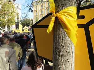 Crida a la participació per al 9N a la plaça de la Independència