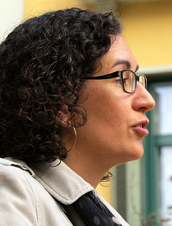 Marta Rovira, Secretària General d'ERC, durant la seva intervenció