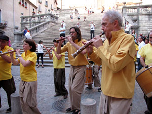 Escampillem. Nit de folk a Girona. Cercavila de gegants i capgrossos