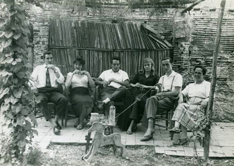 Col&middot;laboradors de la pel&middot;l&iacute;cula Roc. Autor desconegut, 1958