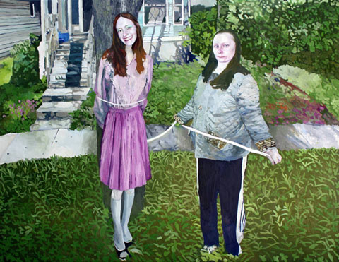 Sisters. 89 x 116 cm. Obra de l'exposici&oacute;