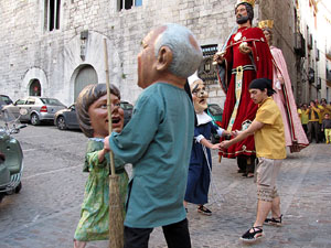 Ballada a c&agrave;rrec del grup Fal&middot;lera Gironina