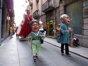 Cercavila a c&agrave;rrec del grup Fal&middot;lera Gironina