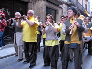 Cercavila a c&agrave;rrec del grup Fal&middot;lera Gironina