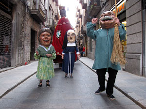 Cercavila a c&agrave;rrec del grup Fal&middot;lera Gironina