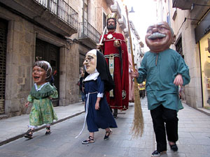 Cercavila a c&agrave;rrec del grup Fal&middot;lera Gironina