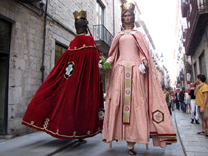 Cercavila a c&agrave;rrec del grup Fal&middot;lera Gironina