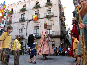 Cercavila a c&agrave;rrec del grup Fal&middot;lera Gironina