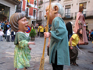 Cercavila a c&agrave;rrec del grup Fal&middot;lera Gironina