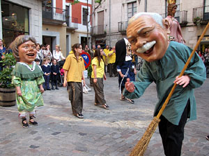 Cercavila a c&agrave;rrec del grup Fal&middot;lera Gironina
