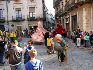 Cercavila a c&agrave;rrec del grup Fal&middot;lera Gironina