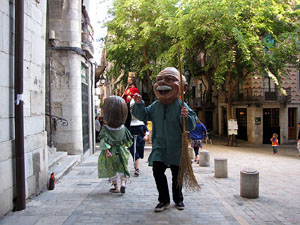 Cercavila a c&agrave;rrec del grup Fal&middot;lera Gironina