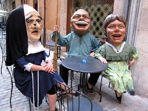 Cercavila a c&agrave;rrec del grup Fal&middot;lera Gironina