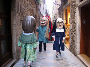 Cercavila a c&agrave;rrec del grup Fal&middot;lera Gironina