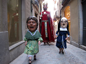 Cercavila a c&agrave;rrec del grup Fal&middot;lera Gironina