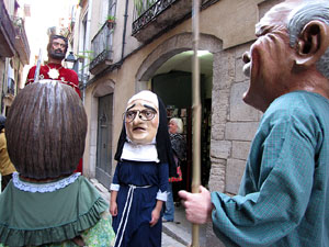 Cercavila a c&agrave;rrec del grup Fal&middot;lera Gironina