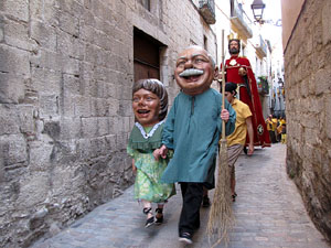 Cercavila a c&agrave;rrec del grup Fal&middot;lera Gironina