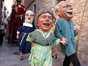 Cercavila a c&agrave;rrec del grup Fal&middot;lera Gironina