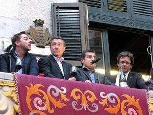 Homenatge als germans Roca del Celler de Can Roca. Activitats a la plaça del Vi