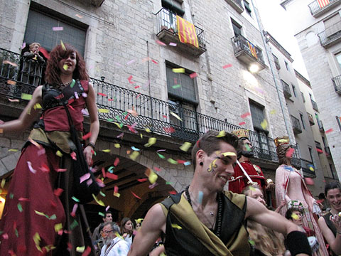 Els Xirois de Santa Eugènia, a la plaça del Vi
