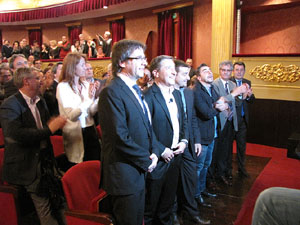 Homenatge als germans Roca del Celler de Can Roca. Acte al Teatre Municipal