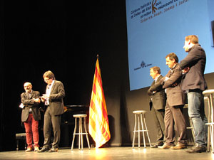 Homenatge als germans Roca del Celler de Can Roca. Acte al Teatre Municipal